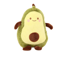 Oreiller en forme d'avocat unisexe de grande taille, jouet en peluche personnalisé créatif en coton PP, doublure en maille super douce, anti-stress, cadeau d'anniversaire pour enfants