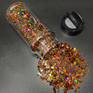 Poudre de paillettes en vrac 57g pour shaker - Mélange de paillettes fines <span class=keywords><strong>et</strong></span> épaisses pour loisirs créatifs, slime, résine époxy, vernis à ongles <span class=keywords><strong>et</strong></span> maquillage de festival - Product Image 2