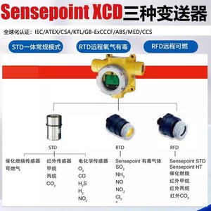 Détecteur de gaz Honeywell Sensepoint XCD : Alarme d'oxygène, d'hydrogène et de gaz inflammables pour la métallurgie de l'acier, la protection de l'environnement et l'industrie électrique - Product Image 3