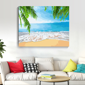 Dipinto per numero Set personalizzato 5d modello di scenario fai <span class=keywords><strong>da</strong></span> te spiaggia <span class=keywords><strong>camera</strong></span> <span class=keywords><strong>da</strong></span> <span class=keywords><strong>letto</strong></span> Set decorazione soggiorno Set artigianale - Product Image 3