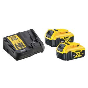 Kit de batteries DeWalt 18V XR 5.0Ah 2 pièces avec chargeur - Product Image 1