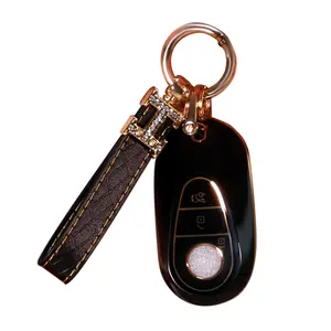 TPU कार चाबी का गुच्छा कवर सूट 22 बेंज नई सी-क्लास के लिए कुंजी सेट C260L C200L S400 S450 S480 आंतरिक संशोधन कुंजी खोल मामले