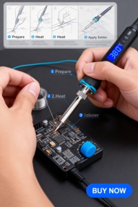 <span class=keywords><strong>Fer</strong></span> à <span class=keywords><strong>souder</strong></span> électrique numérique <span class=keywords><strong>infrarouge</strong></span> à température contrôlée HL010D, outil de soudage - Product Image 5