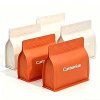 Sachet d'emballage alimentaire anti-humidité refermable avec fermeture éclair, en papier kraft de qualité alimentaire, aspect kraft, pour noix, bonbons, biscuits, chips, Doypack