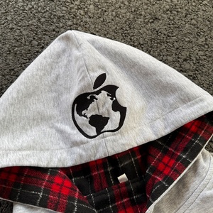 Custom Manufacturer Zipper Plaid <b>Jacket</b> Men Boxy Heavyweight Drop Shoulder Striped Double Layer Reversible <b>Flannel</b> Hoodie Unisex - Product Image 2