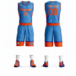 Vêtements de basket-ball pour jeunes Impression 3D Maillots de basket-ball pour hommes Costumes de sports d'équipe Ensemble de maillots d'entraînement sans manches respirants - Product Image 1