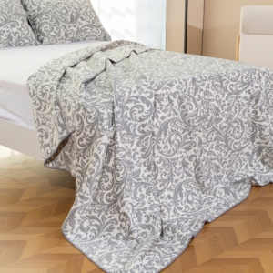 أغطية سرير فاخرة مبطنة - تصميم جديد رائج من المصنع، 100% بوليستر، طقم أغطية سرير قابل للتنفس - Product Image 1