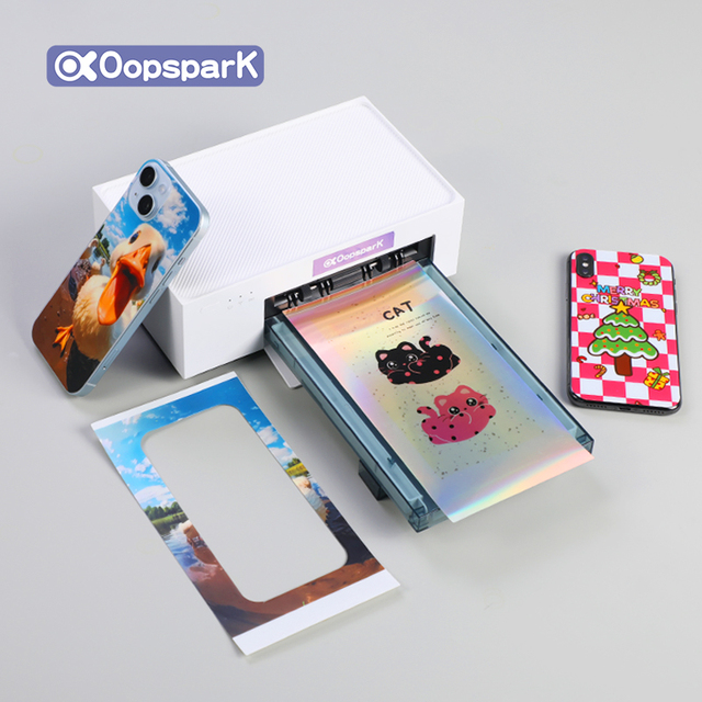 2024 Hot Selling Small Portable Intelligence DIY Custom Mobile Phone Skin Photo Printer Mobile Phone Back Film Sticker Printing