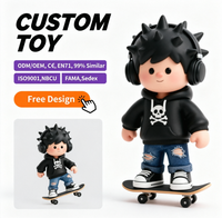 Figura de acción de PVC OEM, personaje de hip hop, figura de baile, juguete artístico de cultura callejera, estatua para colección, estilo urbano, decoración de escritorio
