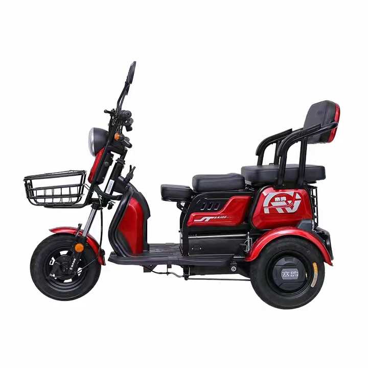 SAIGE Small 500 w  48v Electric Tricycle Scooter  for Elderly  Can Be Used to Carry People or Pull Goods VG