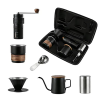 Coffret Cadeau Café Luxe Moderne avec Accessoires Espresso en Métal et Outils Écologiques pour le Découpage du Café