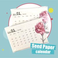Kalender Ramah Lingkungan dari Kertas Berbiji Kalender Biodegradable dengan Biji Bunga