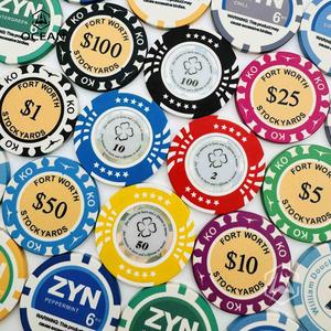 Fichas de Póker de Cerámica de Proveedor Oro, Patrones Surtidos, Fichas de Póker de Cerámica Multicolores Personalizadas - Product Image 1