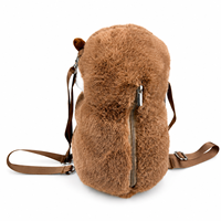 Sac à dos en peluche Otter, sac animalier avec fermeture éclair, rangement réglable, tête chantante qui sort la langue, cadeaux pour enfants, filles, anniversaire, nouveaux jouets