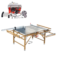 Scie à table multifonctionnelle pour le travail du bois Scie électrique de précision sans poussière Machine à couper le bois pliable