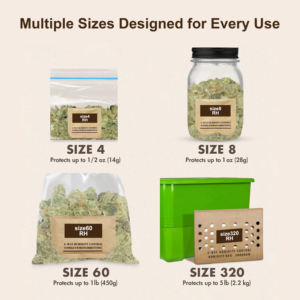 Paquete de Humectación Duradero de 2 Vías, 49% 62% 69% 72%, Paquete de Control de Humedad, Gel Seguro, Paquete de Humectación Personalizado para Cigarros, Hierbas, Guitarras, Alimentos - Product Image 5