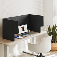 Cloison de bureau modulaire acoustique en PET, ignifuge, absorbant le son, cloison de bureau acoustique en polyester, écran de confidentialité acoustique