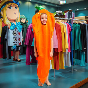 Carnival Halloween Children's Performance Clothing Carrot Cartoon Role Play Cosplay Makeup Ball Stage <strong>Outfit</strong> - Product Image 4