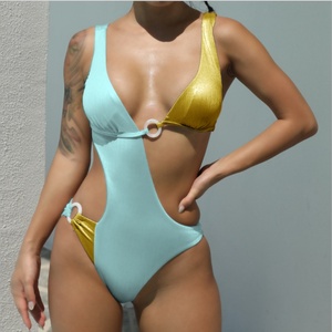 Vestido de playa de verano de 2 piezas para mujer, con efecto push-up, diseño paisley y espalda descubierta, de fábrica - Product Image 5