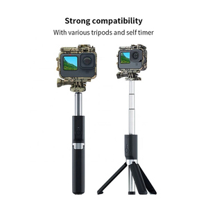 Coque de protection camouflage Kit de montage en cage pour <span class=keywords><strong>GoPro</strong></span> <span class=keywords><strong>Hero</strong></span> 12 11 10 9 avec prise et vis mobiles à traction rapide - Product Image 5