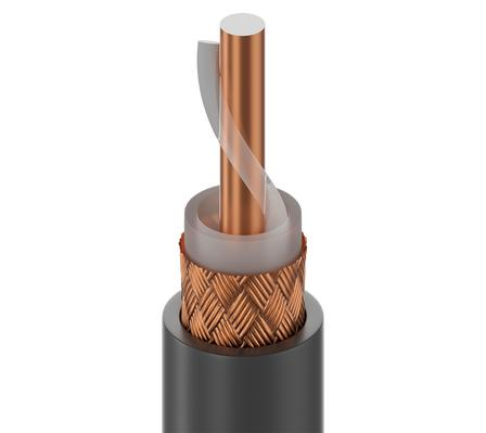 RG62 Foam PE Coaxial Cable 93 Ohm CCS Inner Conductor Bare Copper Braid RF Cable for ARCNET Network Signal Transmission
