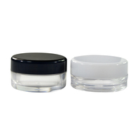 Vente directe d'usine, pot en plastique coloré de 10g, 15g, 20g pour crème pour les yeux, fard à joues, stockage de cosmétiques