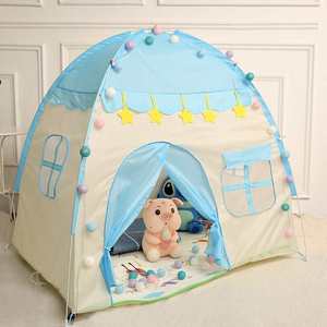 Tenda da Gioco per Bambini <span class=keywords><strong>a</strong></span> Forma di Castello Rosa, Grande Casetta Pieghevole con Luci Stellate, Giocattolo per Interni ed Esterni, Regalo per Bambine - Product Image 5