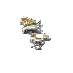 Tiradores de cremallera personalizados de metal dorado mate con diseño de animales de dibujos animados para bolsos, ropa y textiles para el hogar - Product Image 5