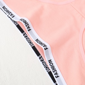 <span class=keywords><strong>Slip</strong></span> in <span class=keywords><strong>cotone</strong></span> da <span class=keywords><strong>donna</strong></span> grazioso colore della caramella a vita media alta con cavallo sottile ogni giorno solido lettere all'ingrosso transfrontaliere per gli studenti - Product Image 3