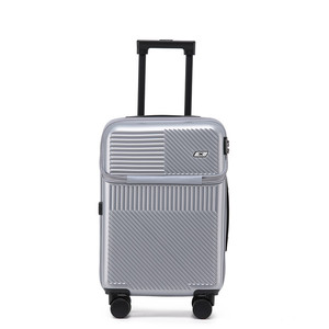 High Quality <strong>Smart</strong> <strong>Suitcase</strong> Carry-on Luggage PC <strong>Suitcase</strong> for Front Opening Travel <strong>Suitcase</strong> Luggage with USB Charging Cup Holder - Product Image 1