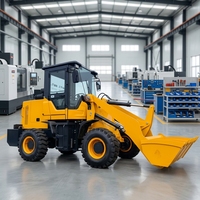 Chargeuse sur pneus diesel de 1,5 tonne avec godet de 0,65 m pour opérations en serre, accessoires personnalisables, entretien facile, directement de l'usine
