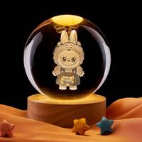 Top ventes, 3d art boule de cristal, veilleuse, boule de cristal lumineuse, veilleuse de bureau, top ventes, décoration d'intérieur