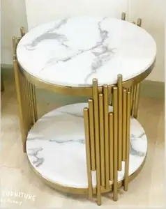 가벼운 호화스러운 둥근 측 테이블 스테인리스 얼룩 구조 가정 거실을 위한 유리제 최고 커피용 탁자
