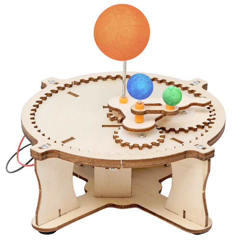 Jouets solaires créatifs pour enfants Puzzle d'assemblage pour enfants Expérience scientifique Tige Éducation Rotation sphérique Ascenseur Levage