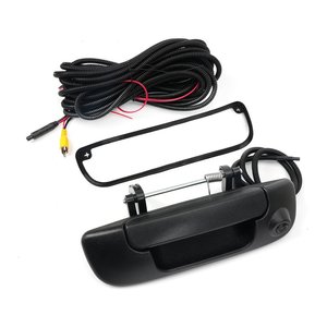 มือจับประตูด้านหลังพร้อมกล้องสำหรับ Dodge RAM 02-08 55276237AA อะไหล่ ABS สีดำ - Product Image 1