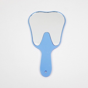 Miroir dentaire coloré en forme de dent, portable, en verre et acier inoxydable, pour patient - Product Image 6