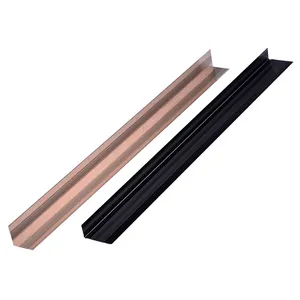 Hot Sale Aluminum Floor Tile Trim Custom Color Length Shape Black Champagne Tile Edge Trim