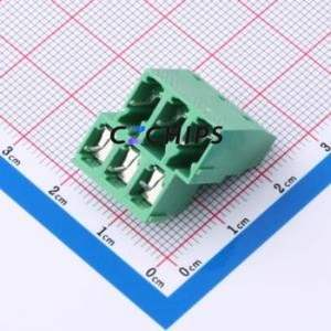 MX127HLA-5.08-03P-GN01-Cu-Y-A <b>Screw</b> Terminal <b>Block</b> Through hole Component THT,P=5.08mm Connector 2x3P 5.08mm Green Through Hole - Product Image 2