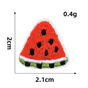 かわいいミニ自己粘着刺繍小さなフルーツ海動物クラウンデザイン子供Diyパッチステッカー装飾用 - Product Image 3