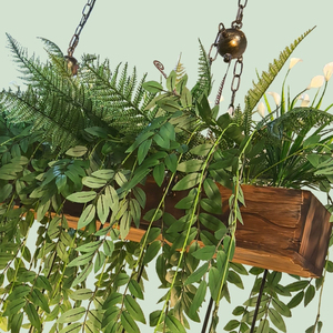 <span class=keywords><strong>Suspension</strong></span> LED botanique carrée de style bohème, inspirée de la nature, pour décoration de mariage moderne, luminaire suspendu pour plantes, OEM - Product Image 5