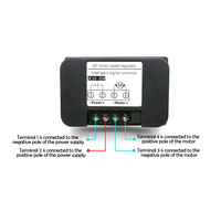 Contrôleur de vitesse de moteur PWM DC10-55V avec télécommande sans fil, régulateur de moteur à balais, rotation positive et inverse, régulateur de tension