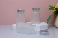 Bouteilles en verre dépoli élégantes avec bouchon à vis, pots vides rechargeables de qualité supérieure, compatibles avec les diffuseurs à bâtonnets pour huiles essentielles et soins de la peau