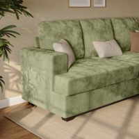Loveliving Sofas für Wohnzimmer 3-Sitzer Couch mit Tiefsitz Übergroßes Loveseat Sofa für Apartments und Kleine Räume