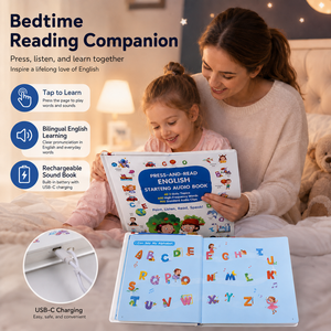 Libro de Cuentos Interactivo con Sonidos para Niños de 2 a 4 Años con Botones Musicales, Funciones Educativas de Audio y Lectura - Product Image 1