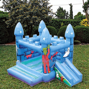 Château gonflable commercial personnalisé en PVC pour fêtes en plein air, <span class=keywords><strong>parcs</strong></span> urbains, garderies, centres de formation avec souffleur - Product Image 3