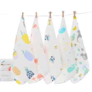 100% Cotton wash cloth baby Handkerchief newborn face towel