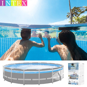 <span class=keywords><strong>Piscina</strong></span> Elevada Intex 26702 de PVC de 427 x <span class=keywords><strong>107</strong></span> <span class=keywords><strong>cm</strong></span> con Bomba de Filtro, Escalera, Lona Protectora y Cubierta para <span class=keywords><strong>Piscina</strong></span> - Product Image 5