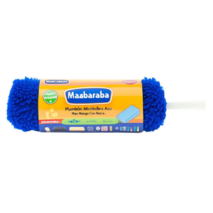 Plumero in Microfibra Blu Max con Manico Filettato - Product Image 2