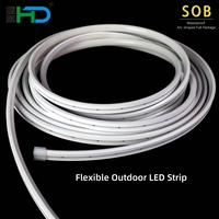 Tira de Luces LED COB de 24 V para Exteriores, Impermeable, Ultra Brillante, con Control Remoto, Cadena de Luces PCB para Jardín, Patio, Villa, Balcón