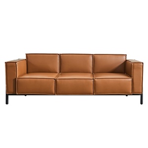 New Design Office Furniture Couch Living Room Leather Sofa Modern Sectional Sofa Synthetic Leather Office Sofas - Product Image 1